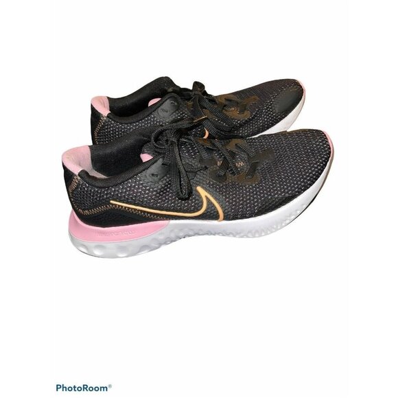 NIKE Womens Renew Run CK6360-001 Black Running - Picture 2 of 8